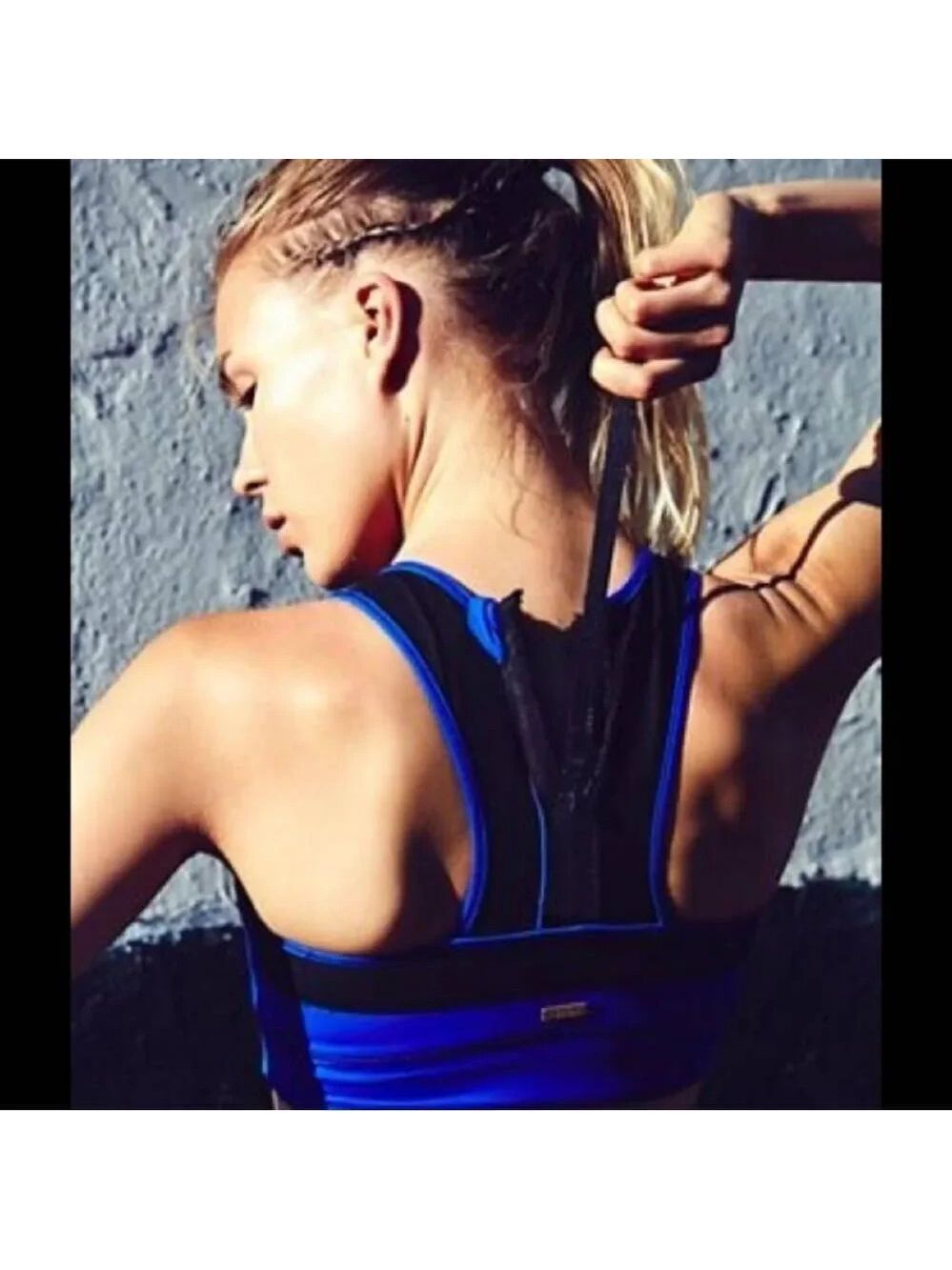 Alala Zip Back Sports Bra Sz XS